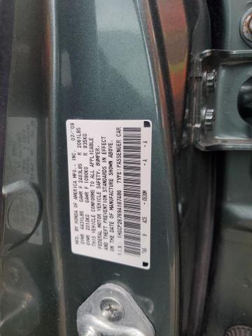 1HGCP26769A187486 - 2009 HONDA ACCORD EX GREEN photo 12