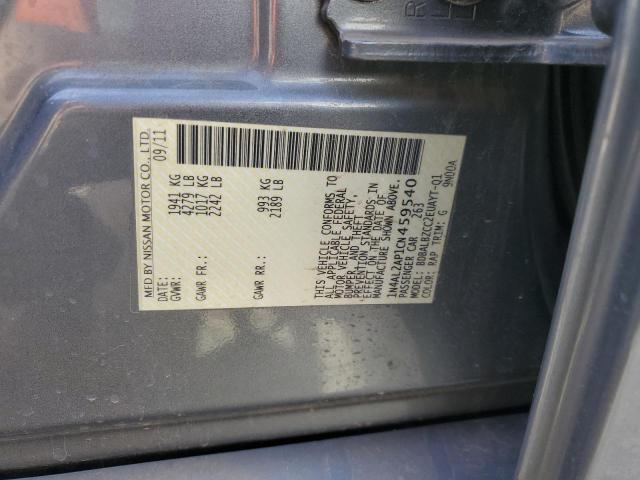 1N4AL2AP1CN459540 - 2012 NISSAN ALTIMA BASE 蓝色 照片 12