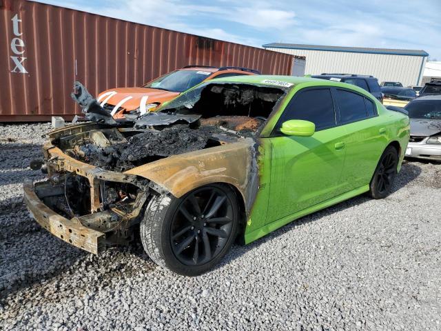 2C3CDXGJXKH646450 - 2019 DODGE CHARGER SCAT PACK GREEN photo 1