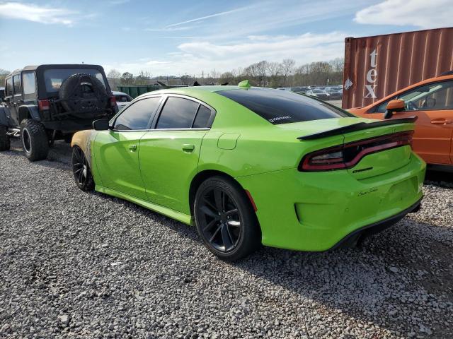 2C3CDXGJXKH646450 - 2019 DODGE CHARGER SCAT PACK GREEN photo 2