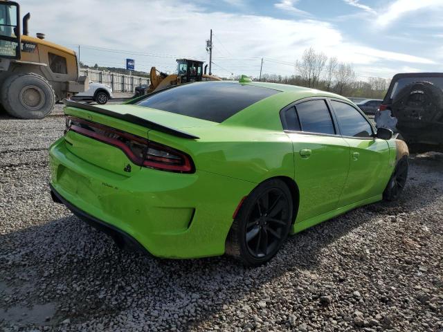 2C3CDXGJXKH646450 - 2019 DODGE CHARGER SCAT PACK GREEN photo 3