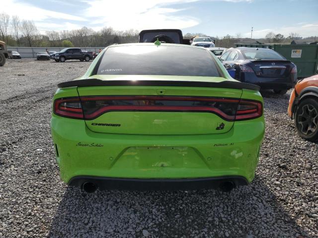 2C3CDXGJXKH646450 - 2019 DODGE CHARGER SCAT PACK GREEN photo 6