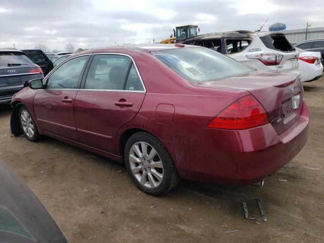 1HGCM66596A037429 - 2006 HONDA ACCORD EX BURGUNDY photo 2