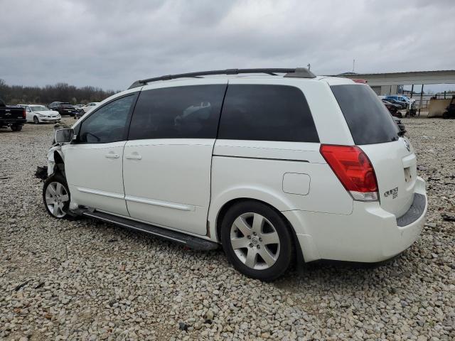 5N1BV28U85N139005 - 2005 NISSAN QUEST S WHITE photo 2