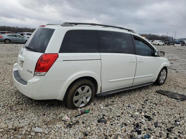 5N1BV28U85N139005 - 2005 NISSAN QUEST S WHITE photo 3