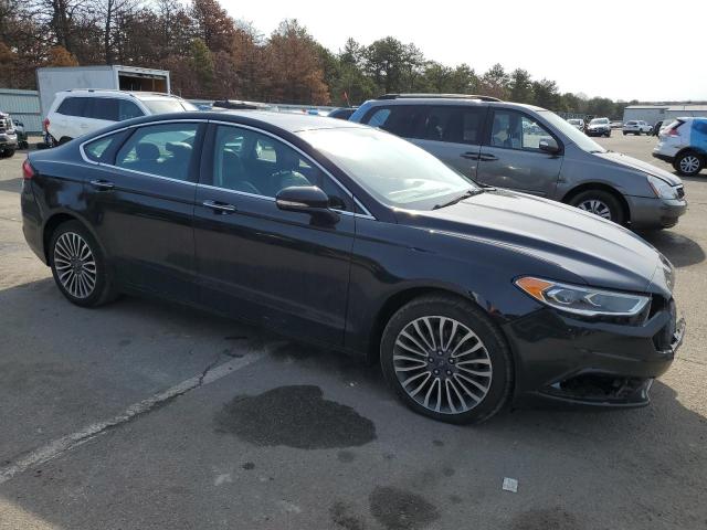 3FA6P0T90HR173891 - 2017 FORD FUSION SE BLACK photo 4