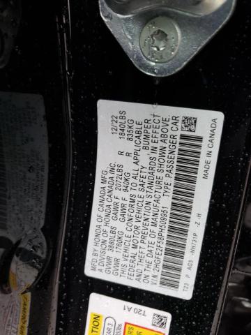 2HGFE2F58PH509951 - 2023 HONDA CIVIC SPORT 黑色 照片 12