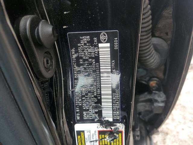 4T1BK3DB6BU386589 - 2011 TOYOTA AVALON BASE 黑色 照片 12