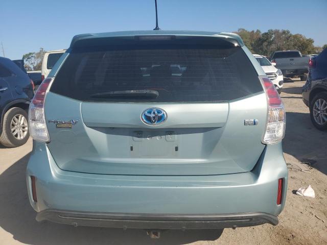 JTDZN3EU6FJ032878 - 2015 TOYOTA PRIUS V BLUE photo 6