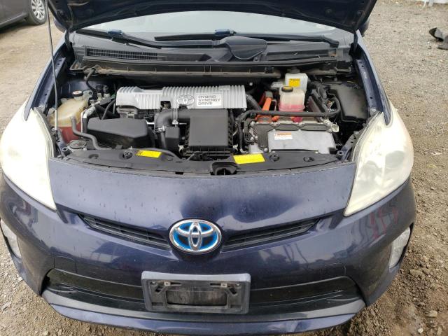 JTDKN3DU7C0336841 - 2012 TOYOTA PRIUS BLUE photo 11