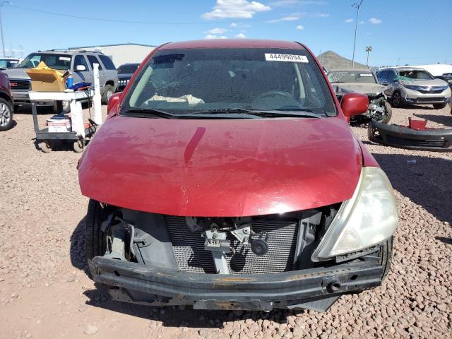 3N1BC1AP8AL430397 - 2010 NISSAN VERSA S RED photo 5