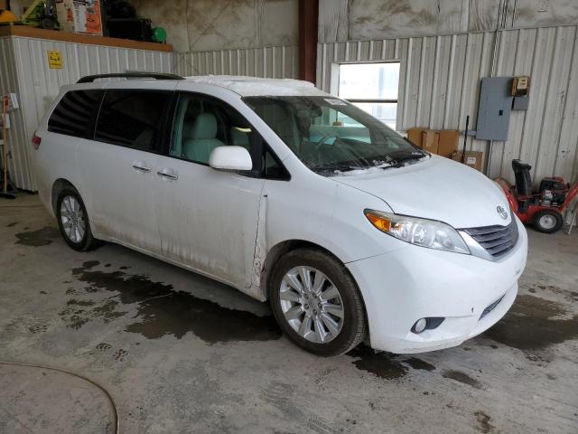 5TDDK3DC9BS023973 - 2011 TOYOTA SIENNA XLE WHITE photo 4