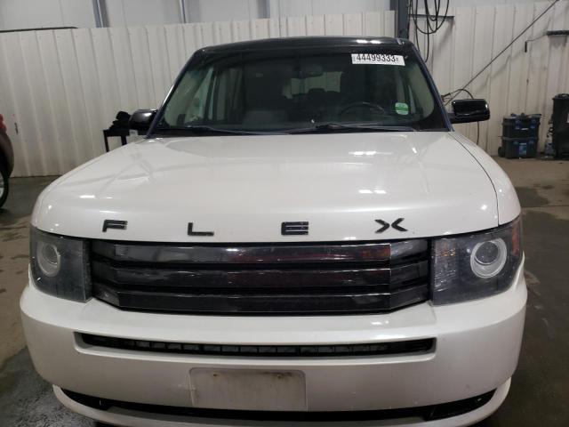 2FMHK6DT5BBD20349 - 2011 FORD FLEX LIMITED WHITE photo 5