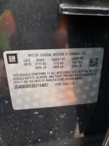 2G4GK5EX2G9104867 - 2016 BUICK REGAL 石墨色 照片 12