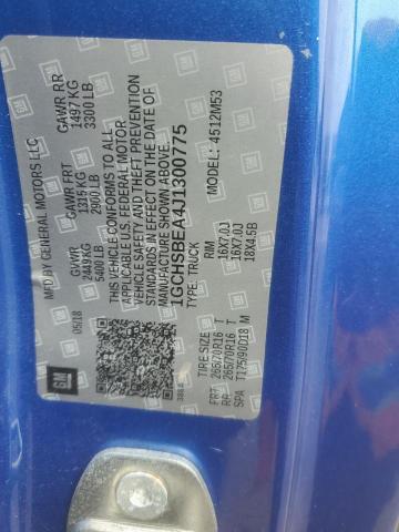 1GCHSBEA4J1300775 - 2018 CHEVROLET COLORADO ლურჯი ფოტო 13