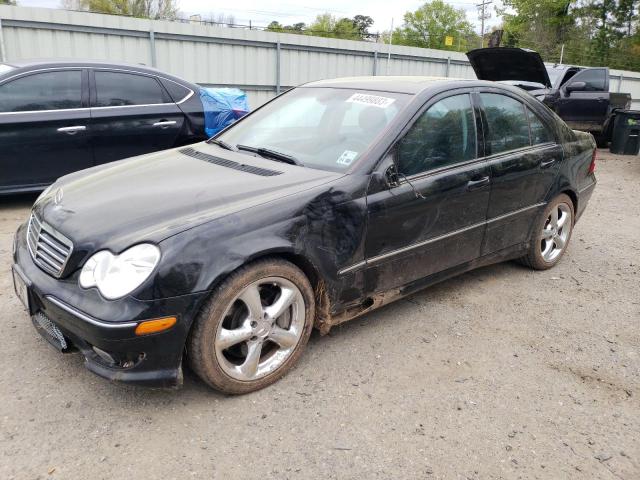 WDBRF40J15F611535 - 2005 MERCEDES-BENZ C 230K SPORT SEDAN BLACK photo 1