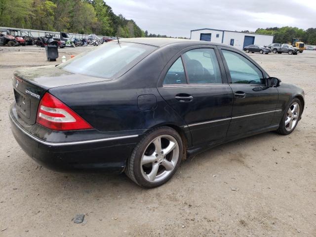 WDBRF40J15F611535 - 2005 MERCEDES-BENZ C 230K SPORT SEDAN BLACK photo 3