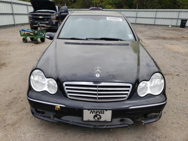 WDBRF40J15F611535 - 2005 MERCEDES-BENZ C 230K SPORT SEDAN BLACK photo 5