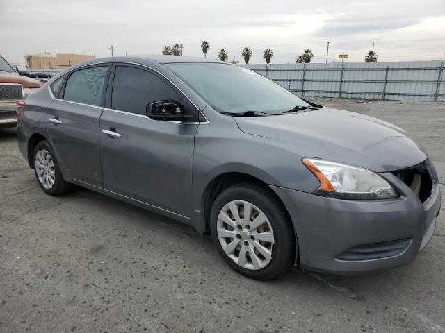 3N1AB7AP7FL666919 - 2015 NISSAN SENTRA S GRAY photo 4