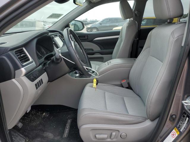 5TDZZRFH7KS345783 - 2019 TOYOTA HIGHLANDER LE GRAY photo 7