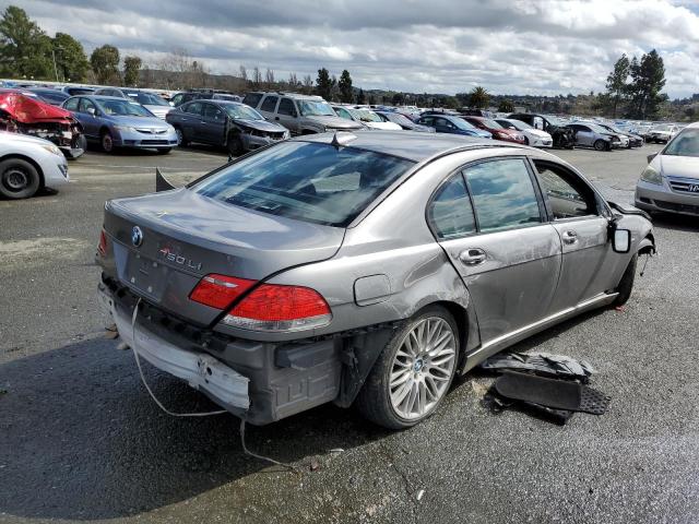 WBAHN83587DT72535 - 2007 BMW 750 GRAY photo 3