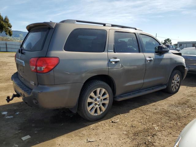 5TDDY5G15BS055064 - 2011 TOYOTA SEQUOIA PLATINUM GRAY photo 3