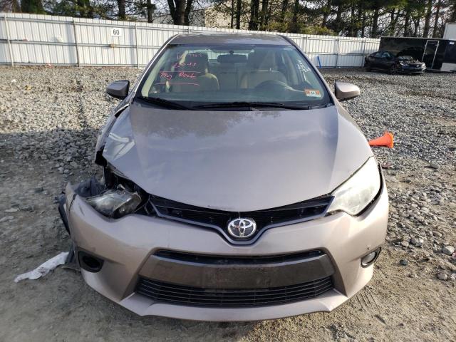 2T1BURHE4FC233640 - 2015 TOYOTA COROLLA L TAN photo 5