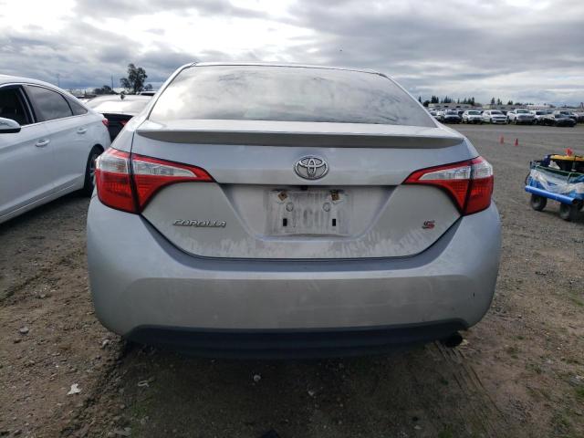 2T1BURHE4FC344429 - 2015 TOYOTA COROLLA L SILVER photo 6