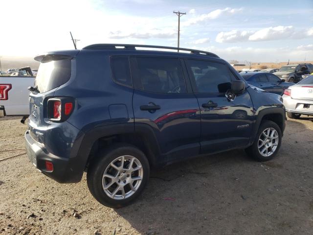 ZACNJBAB7LPL33208 - 2020 JEEP RENEGADE SPORT BLUE photo 3