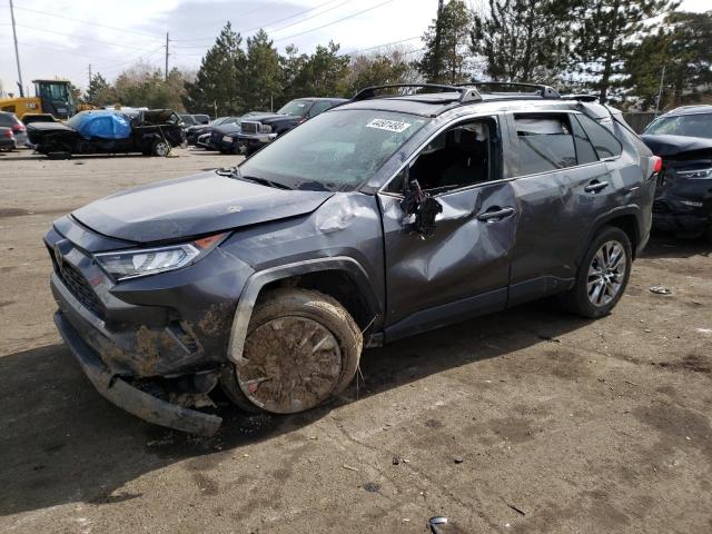 2T3C1RFV9MC143968 - 2021 TOYOTA RAV4 XLE PREMIUM GRAY photo 1