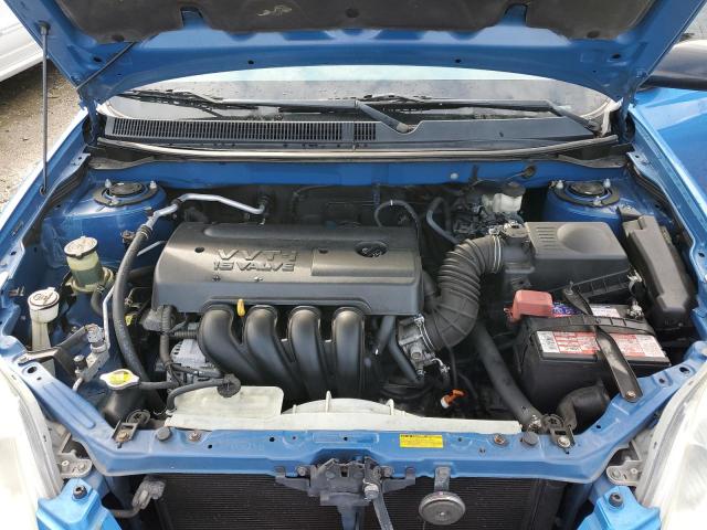 2T1KR32E47C655920 - 2007 TOYOTA COROLLA MA XR BLUE photo 11