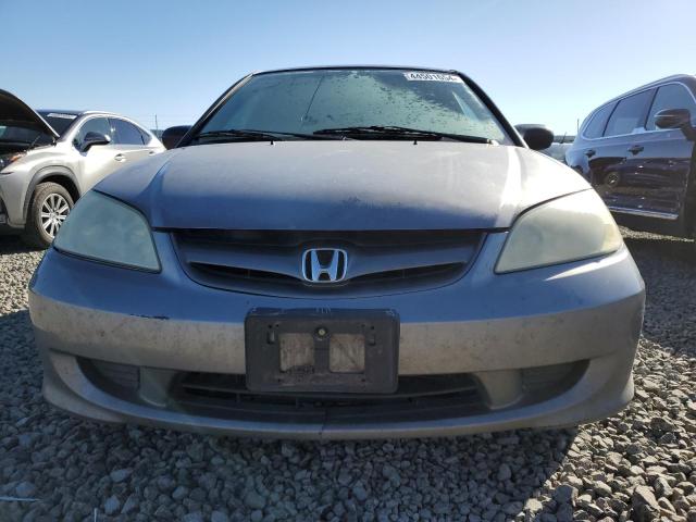 2HGES15514H558405 - 2004 HONDA CIVIC LX GRAY photo 5