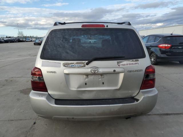 JTEGD21A170160786 - 2007 TOYOTA HIGHLANDER SILVER photo 6