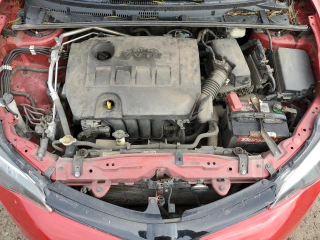 5YFBURHE8HP666803 - 2017 TOYOTA COROLLA L RED photo 11