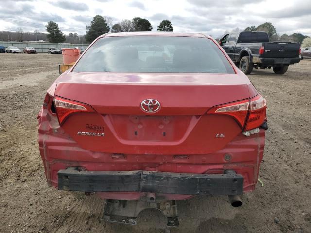 5YFBURHE8HP666803 - 2017 TOYOTA COROLLA L RED photo 6