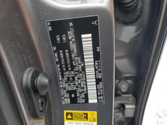 5TDKKRFHXFS044517 - 2015 TOYOTA HIGHLANDER XLE GRAY photo 12