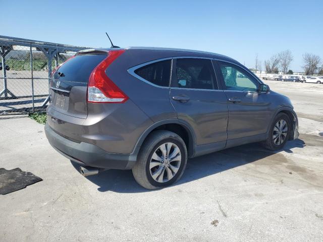 2HKRM3H74EH524082 - 2014 HONDA CR-V EXL GRAY photo 3