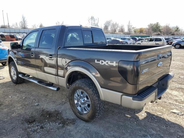 1FTPW14V99KC43462 - 2009 FORD F150 SUPERCREW BROWN photo 2