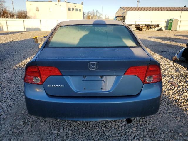 1HGFA16577L141805 - 2007 HONDA CIVIC LX BLUE photo 6