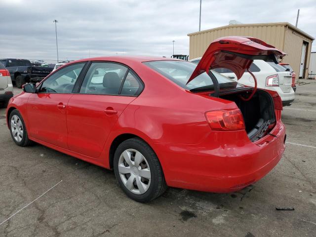 3VWDP7AJ2CM119826 - 2012 VOLKSWAGEN JETTA SE RED photo 2