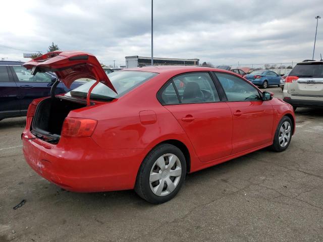 3VWDP7AJ2CM119826 - 2012 VOLKSWAGEN JETTA SE RED photo 3