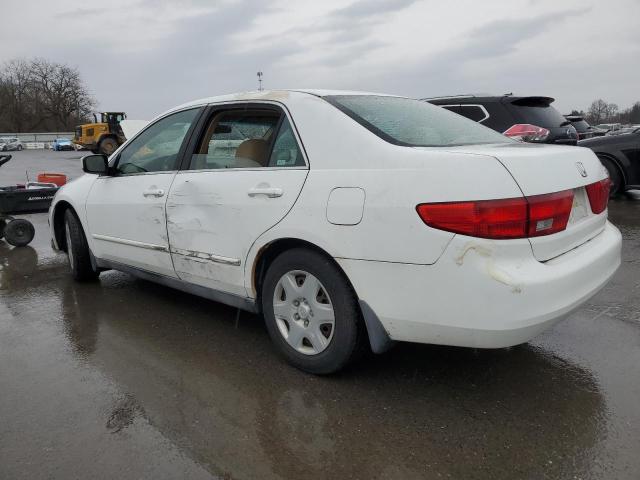 1HGCM56485A160039 - 2005 HONDA ACCORD LX WHITE photo 2