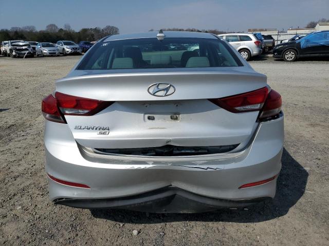 5NPD74LF3HH104484 - 2017 HYUNDAI ELANTRA SE SILVER photo 6