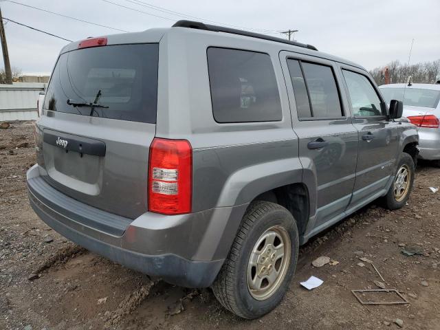 1J4NF1GB0BD259028 - 2011 JEEP PATRIOT SPORT GRAY photo 3