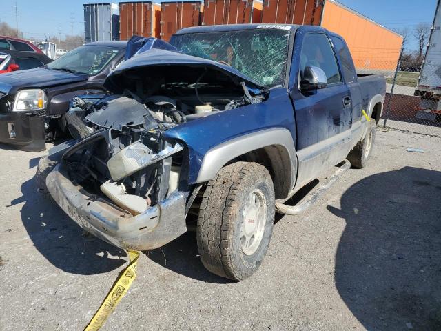 2GTEK19T321298053 - 2002 GMC NEW SIERRA K1500 BLUE photo 1