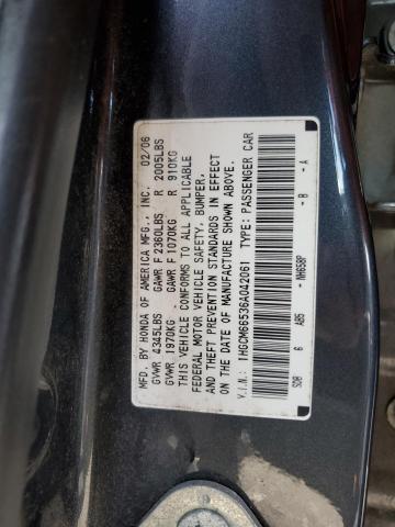 1HGCM66536A042061 - 2006 HONDA ACCORD EX BLUE photo 12