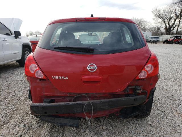 3N1BC1CP4BL462262 - 2011 NISSAN VERSA S RED photo 6