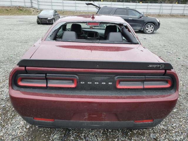 2C3CDZL98KH627239 - 2019 DODGE CHALLENGER SRT HELLCAT REDEYE BURGUNDY photo 6