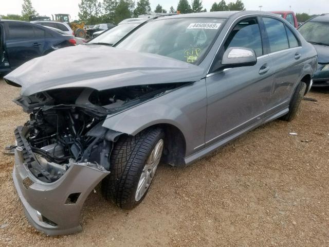 WDDGF81X68F096335 - 2008 MERCEDES-BENZ C 300 4MATIC SILVER photo 2