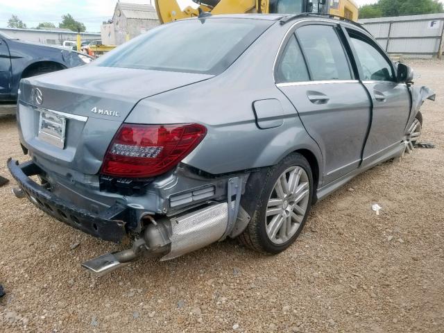 WDDGF81X68F096335 - 2008 MERCEDES-BENZ C 300 4MATIC SILVER photo 4
